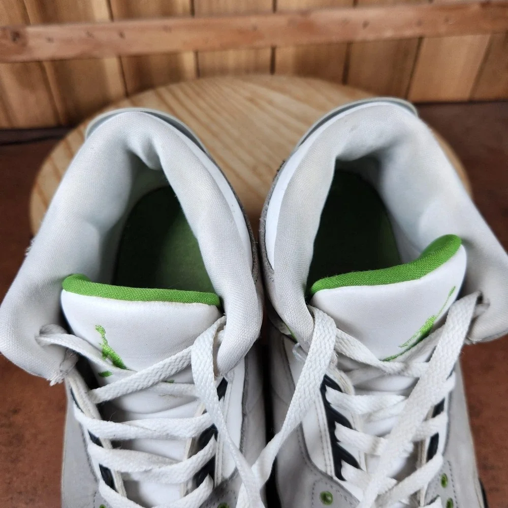 Nike‎ Air Jordan 3 Retro Chlorophyll Shoes Mens 11 Gray Sneakers 136064-006